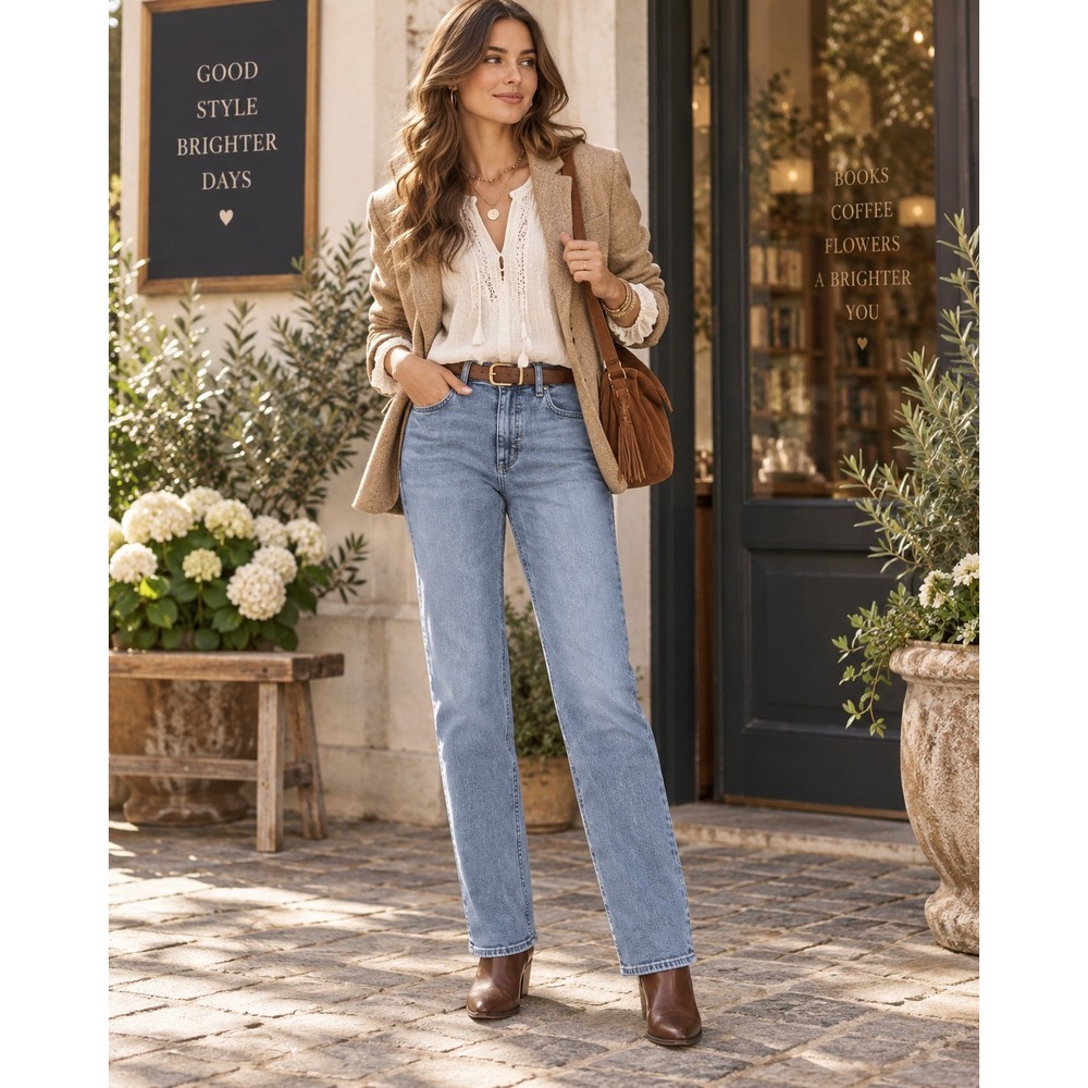 Rag & Bone Wren High-Rise Ankle Slim Jeans Nyasa Blue RJ3025F1XNY Size 26